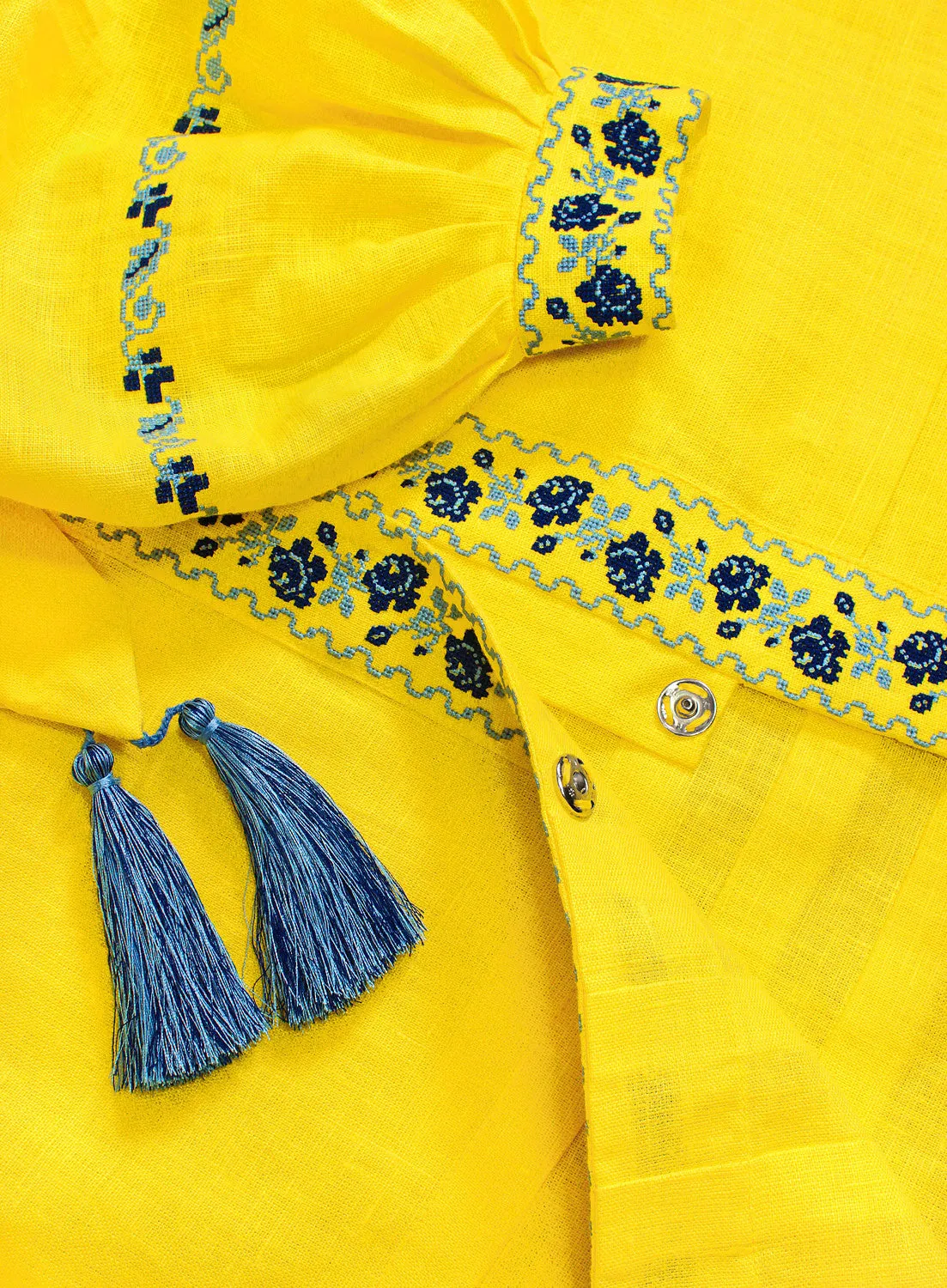 Boho style kaftan with embroidery