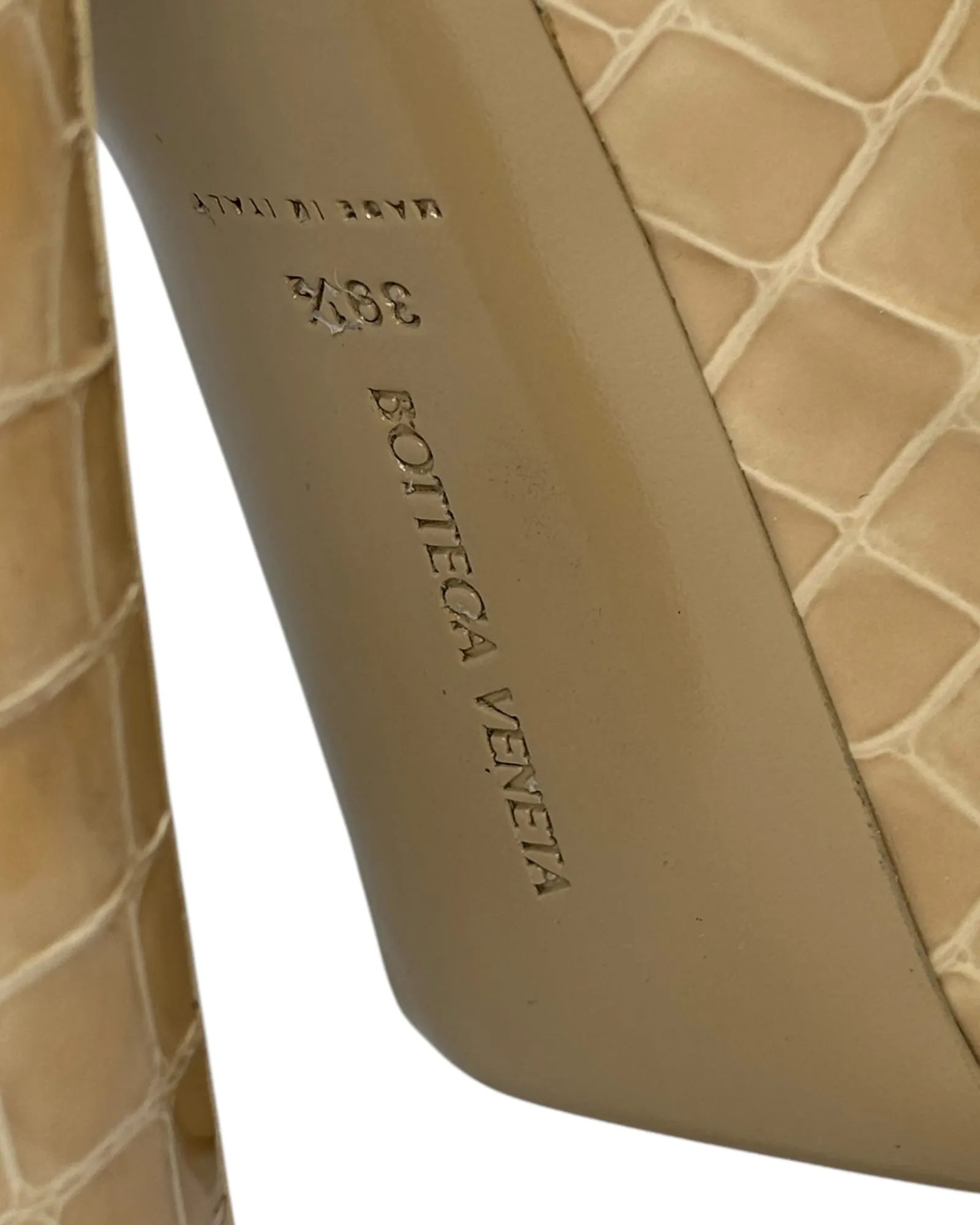 Bottega Veneta ‘Mostra’ Mary Jane Platform in Praline, FW22, EU 39.5 / US 9.5