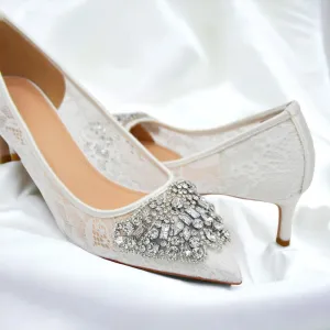 Bridal Shoes Butterfly Rhinestone Applique Patches