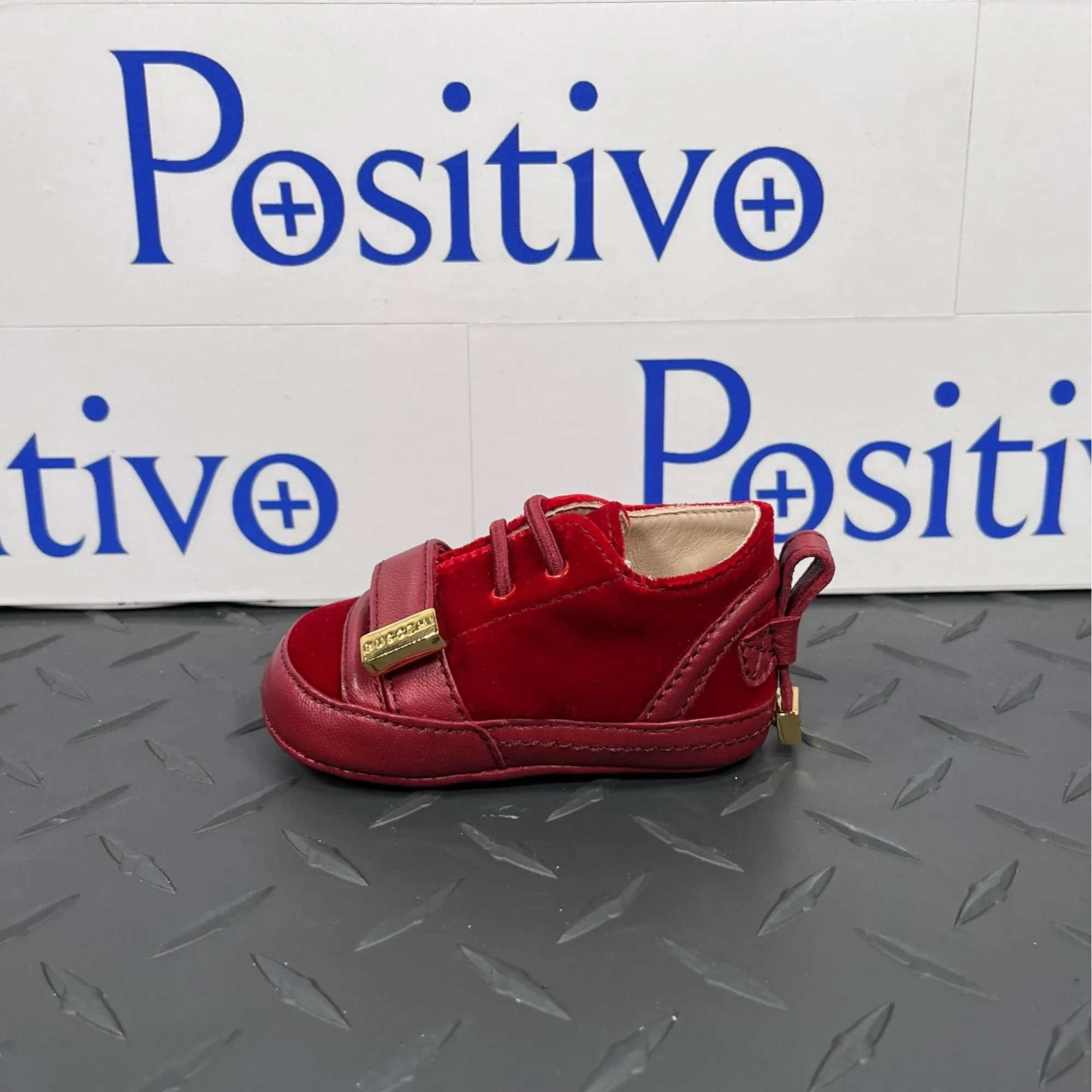Buscemi 50MM Baby Scarlet Velvet Sneakers