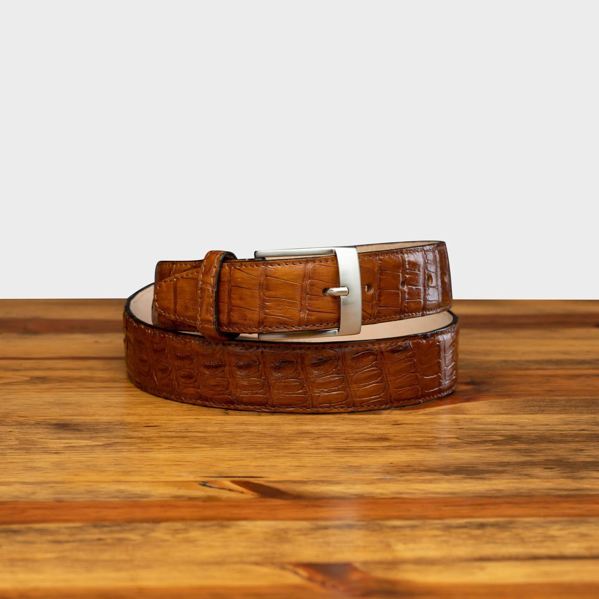 C7981 Calzoleria Toscana Exotic Hornback Belt