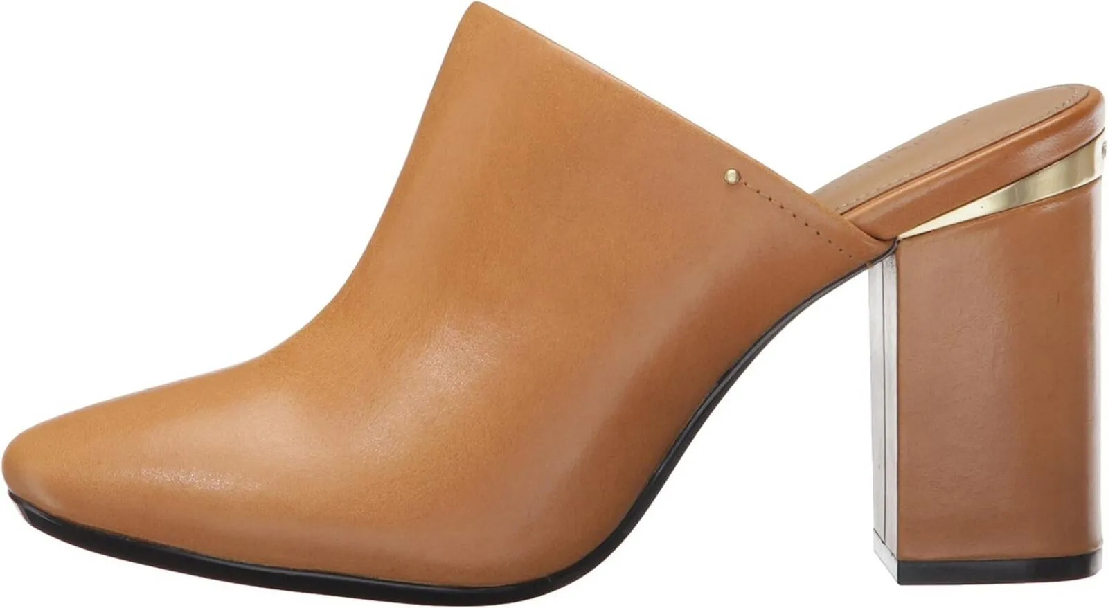 Calvin Klein Women's Cantha Open Back Mule E2570 Almond Tan Brown 6M