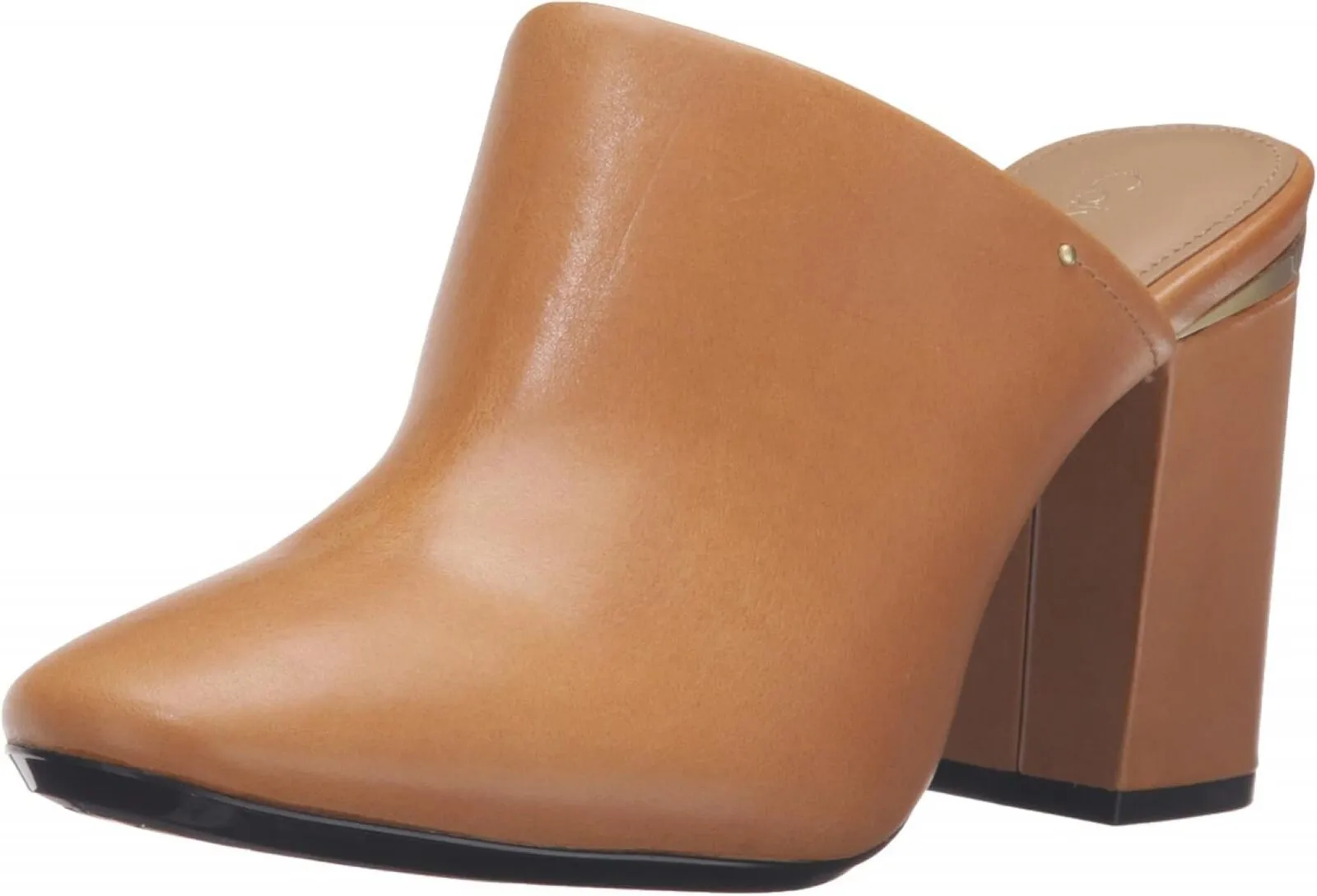 Calvin Klein Women's Cantha Open Back Mule E2570 Almond Tan Brown 6M