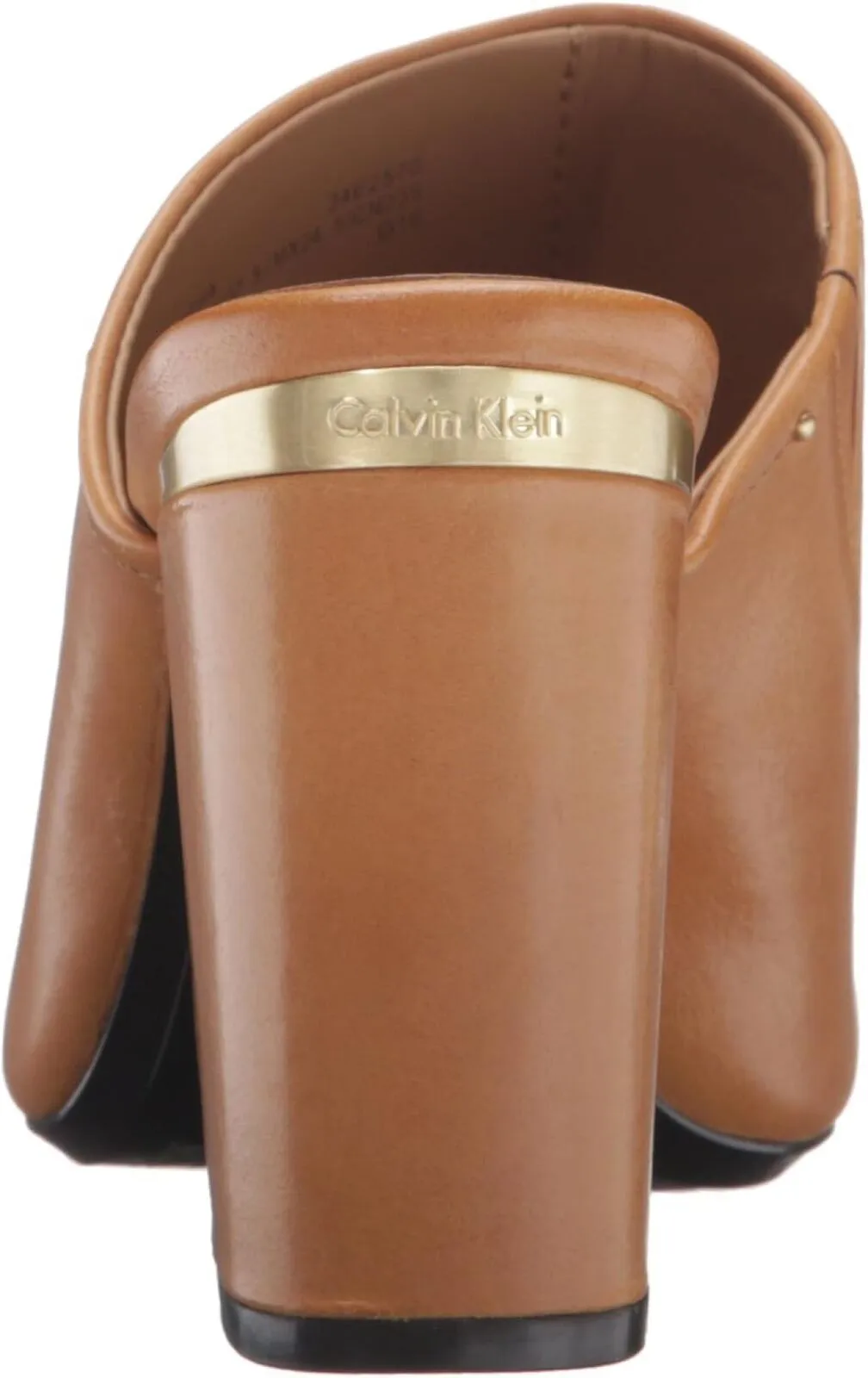 Calvin Klein Women's Cantha Open Back Mule E2570 Almond Tan Brown 6M