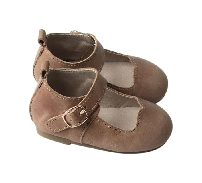 Camel - Mary Jane - US Size 5-9 - Hard Sole