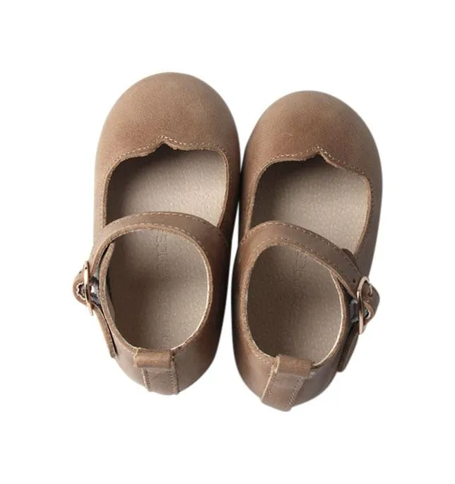 Camel - Mary Jane - US Size 5-9 - Hard Sole