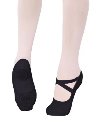 Capezio Hanami Stretch Canvas Child Black & White Ballet Shoe 2037C