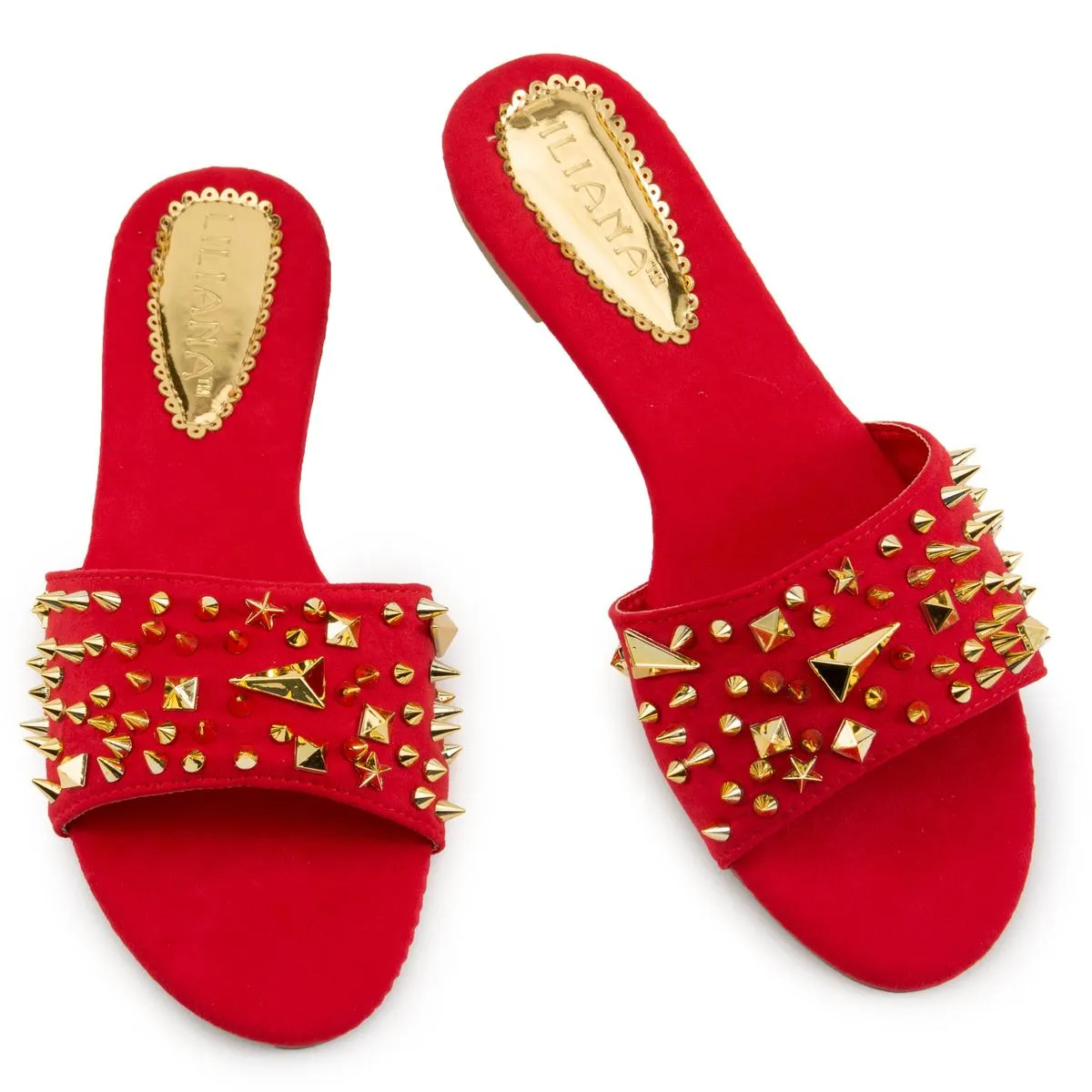 Carnival-12 Flat Studded Sandals