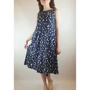 Cassie Byrnes (aka Variety Hour) x Uniqlo navy sleeveless dress size S (best fits size 10)