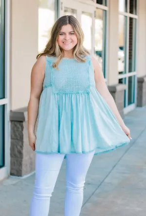 Catching Feelings Tank in Blue