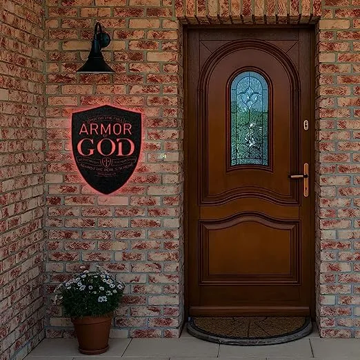 Christianartbag Metal Signs, Armor Of God - Ephesians 6:11, Christian Wall Art With Religious Scripture, Appreciation Gifts For Family