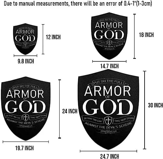 Christianartbag Metal Signs, Armor Of God - Ephesians 6:11, Christian Wall Art With Religious Scripture, Appreciation Gifts For Family