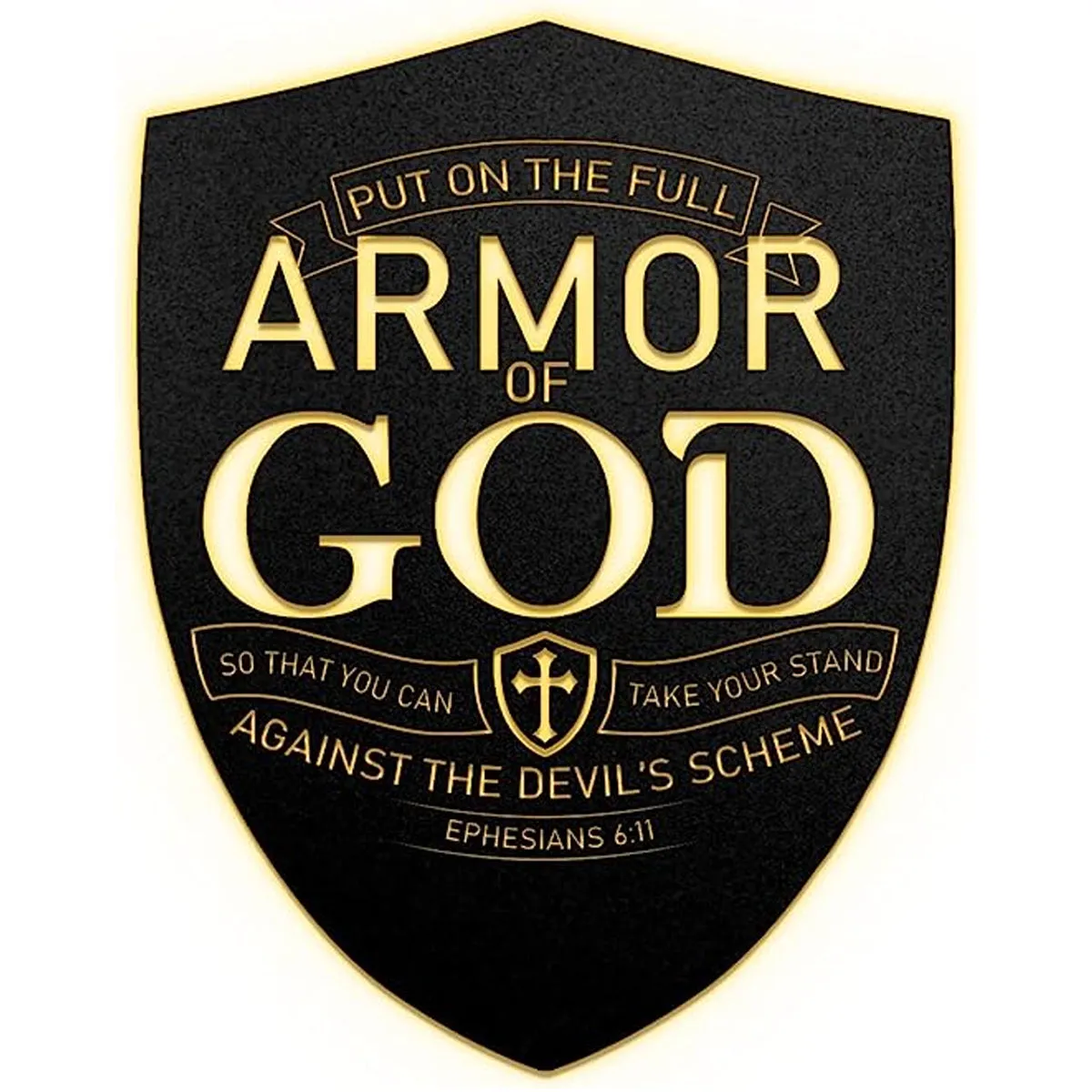 Christianartbag Metal Signs, Armor Of God - Ephesians 6:11, Christian Wall Art With Religious Scripture, Appreciation Gifts For Family