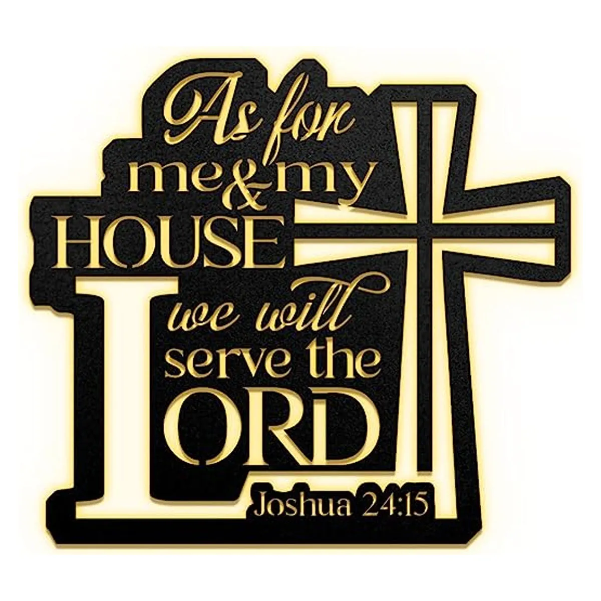 Christianartbag Metal Signs, As For Me & My House Joshua 24:15, Christian Wall Art With Religious Scripture, Appreciation Gifts For Family