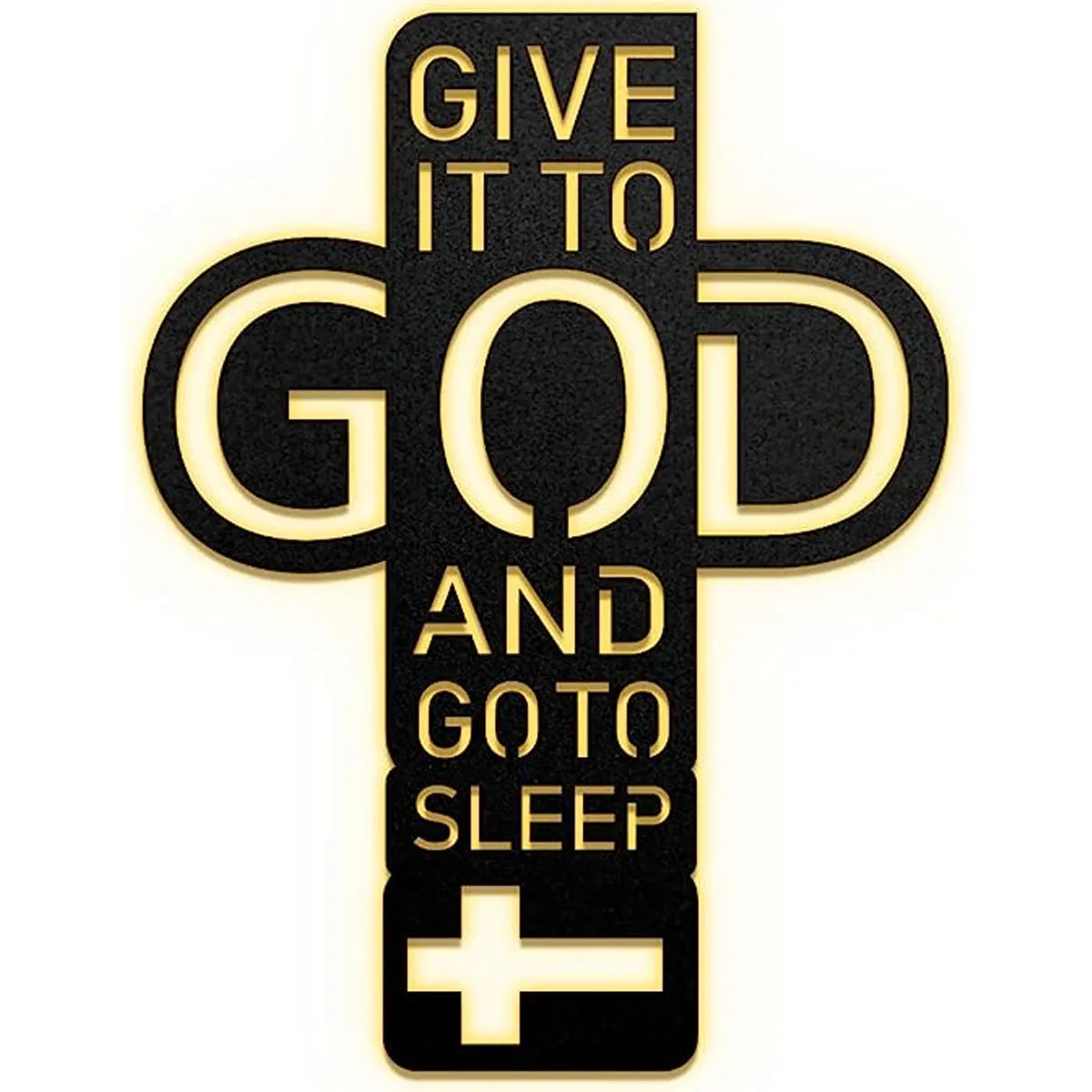 Christianartbag Metal Signs, Give It To God And Go To Sleep, Christian Wall Art With Religious Scripture, Appreciation Gifts For Family