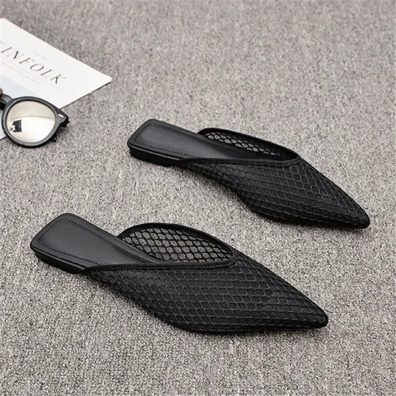 Claribel® | Flat Mules With A Mesh Pattern