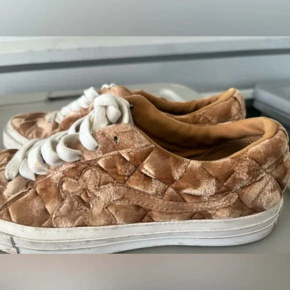 Converse One Star Golf Le Fleur mens Quilted Velvet brown sugar  shoes size 9