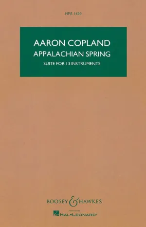 COPLAND - APPALACHIAN SPRING STUDY SCORE