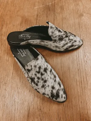 Cowhide Flat Mules
