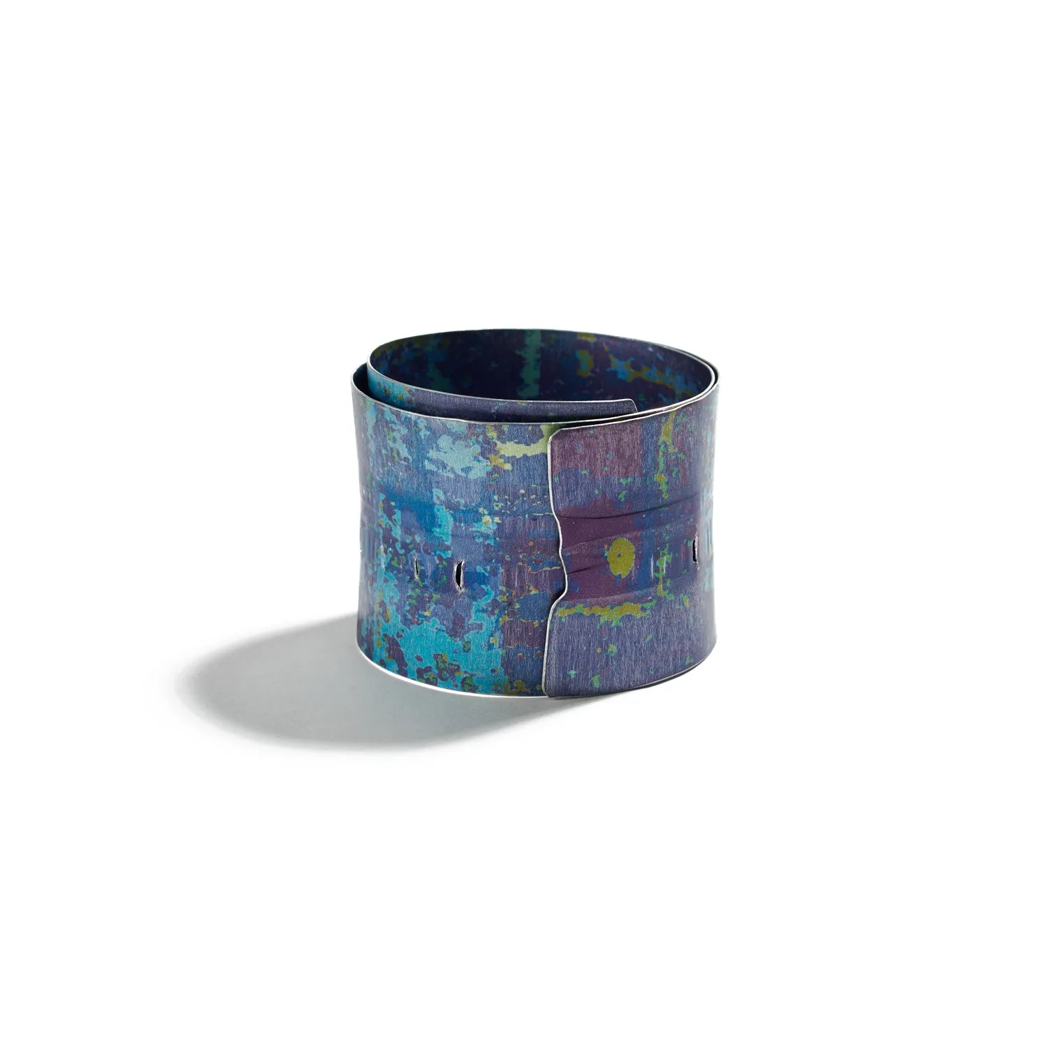 Crazed Bangle in Blue