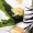 Cream Tropical Print Batwing frill dress