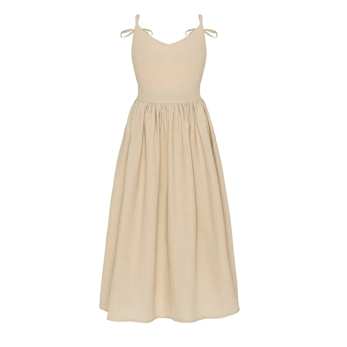 Crochet Cutie Stylish Linen Maxi Dress