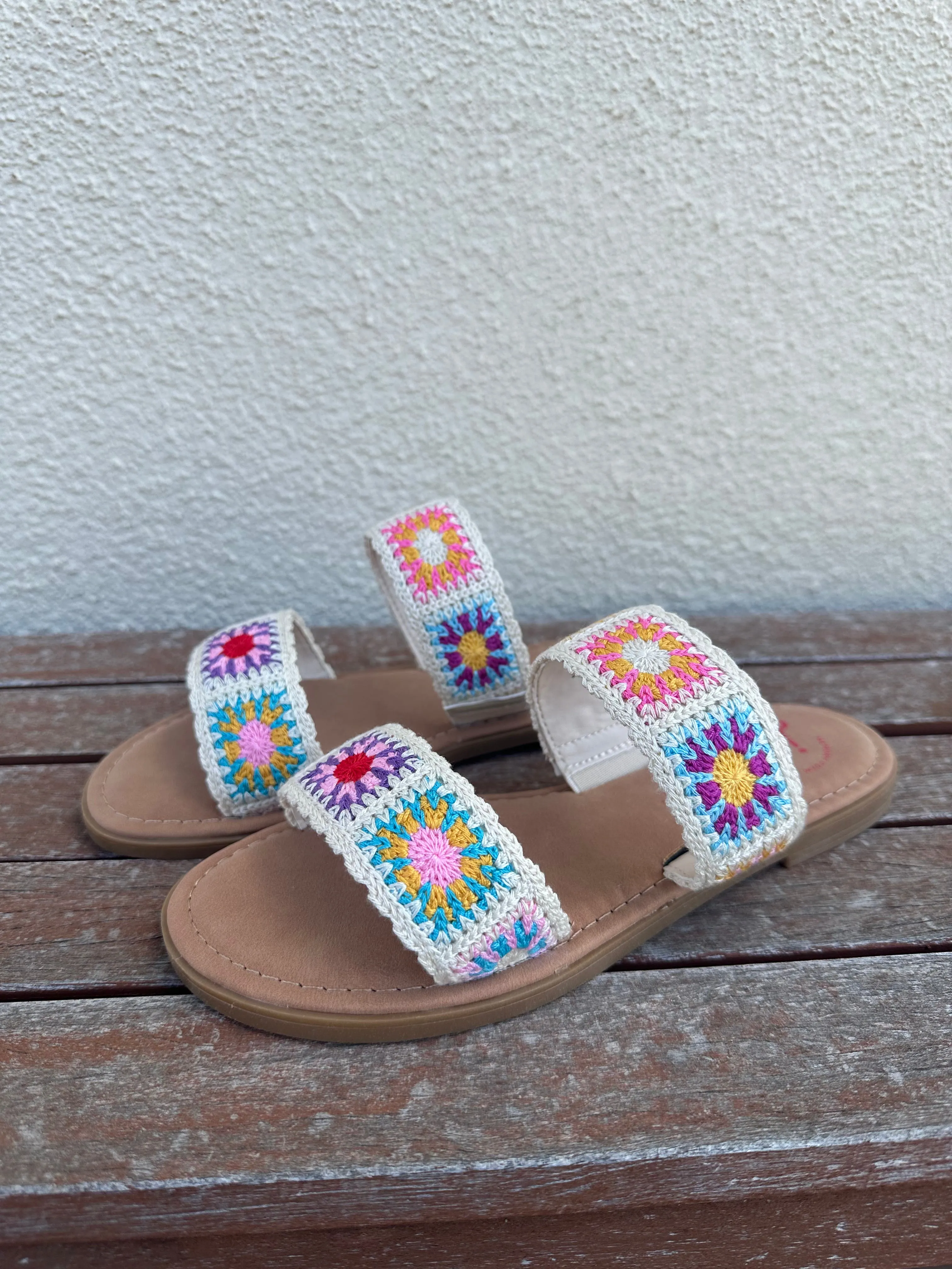 Crocheted Flat Sandals