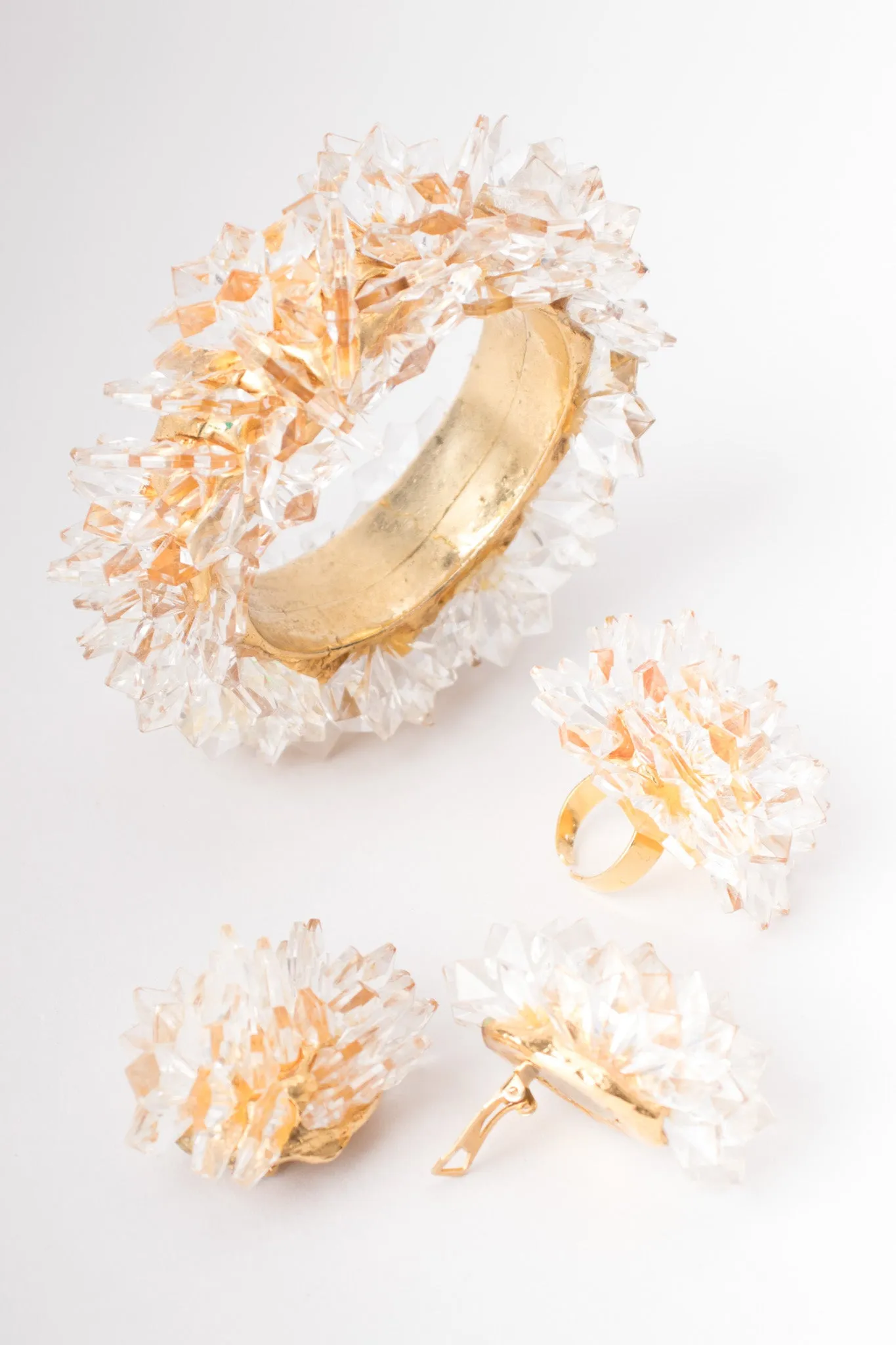 Crystal Stalactite Cuff Bracelet