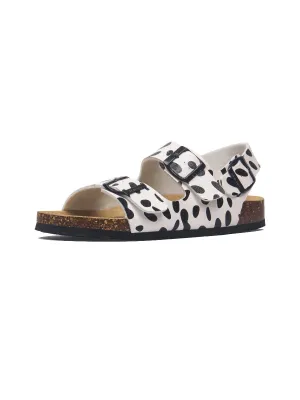 Dalmatian Double-Strap Slingback Sandals