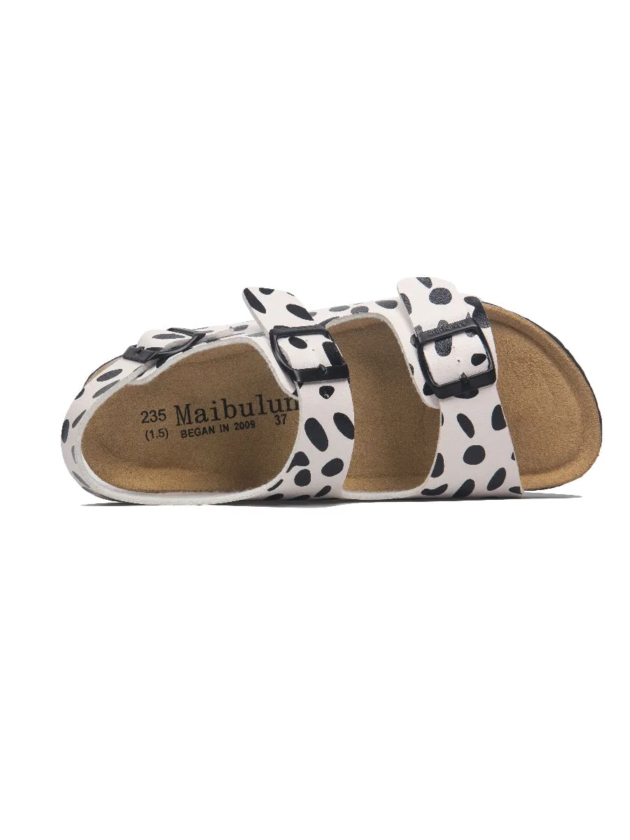 Dalmatian Double-Strap Slingback Sandals