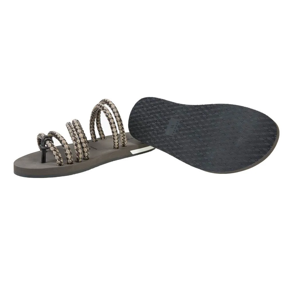 Danward Men's Corded Sandal with Bi-color Micro Sole