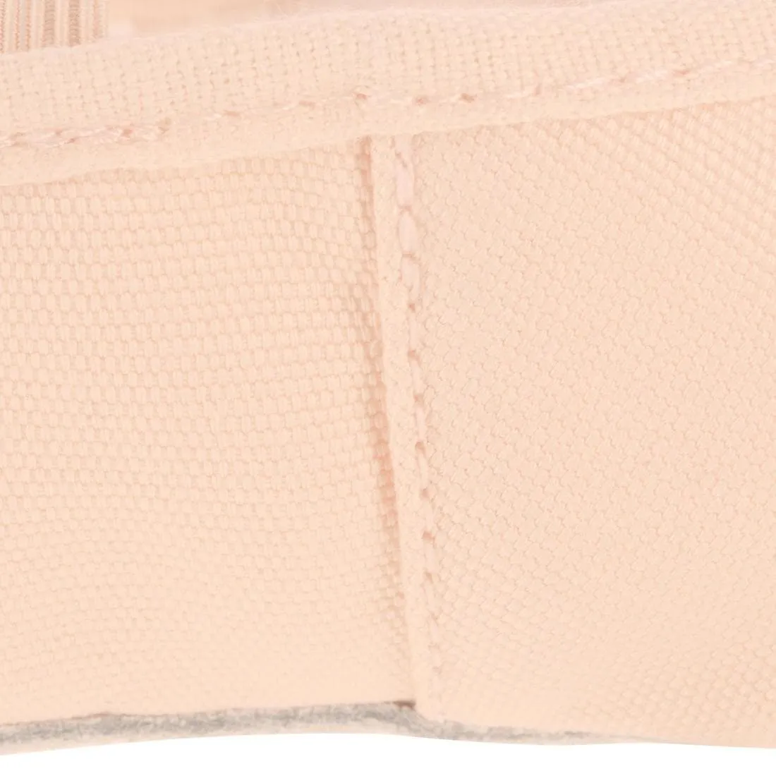 Demi-pointes toile saumon