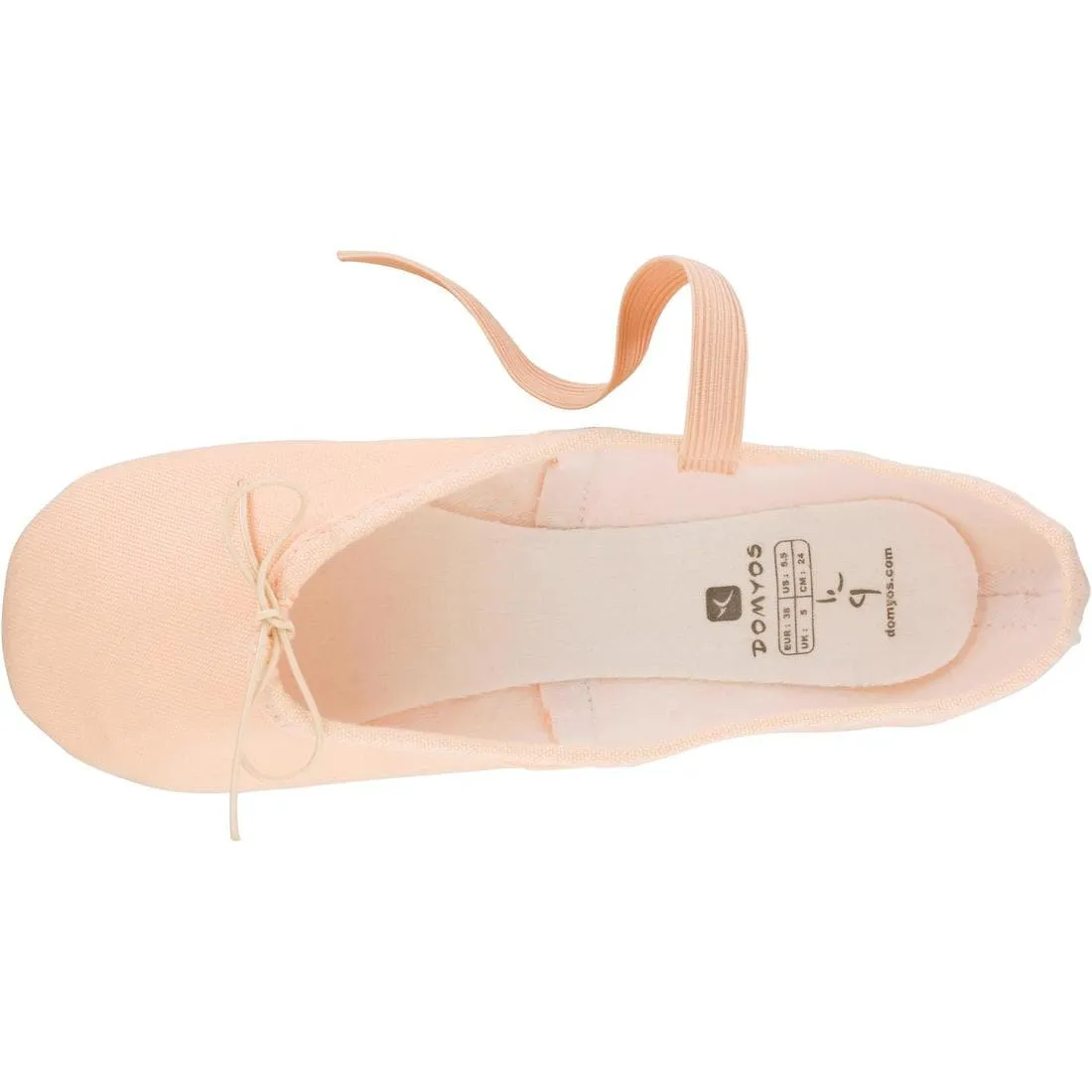 Demi-pointes toile saumon