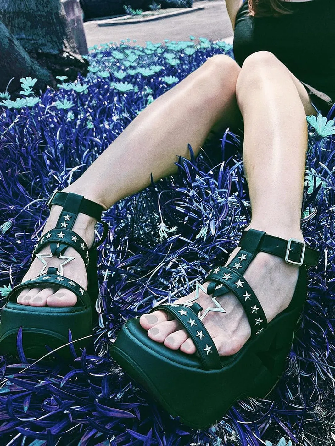 DEMONIA DYNAMITE-12 - BLACK VEGAN LEATHER ✰ PRE ORDER ✰