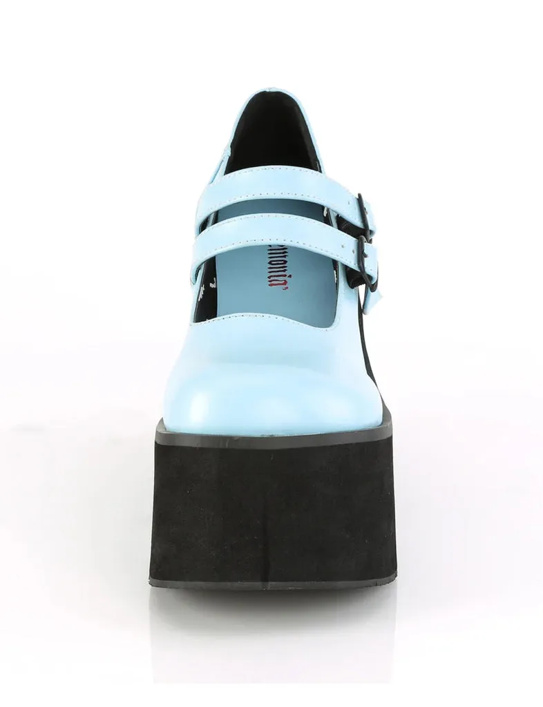DEMONIA KERA-08 PLATFORM MARYJANES - BLUE VEGAN LEATHER ✰ PRE ORDER ✰