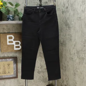 DG2 by Diane Gilman Virtual Stretch Cropped Skinny Jeans Black 6 Tall