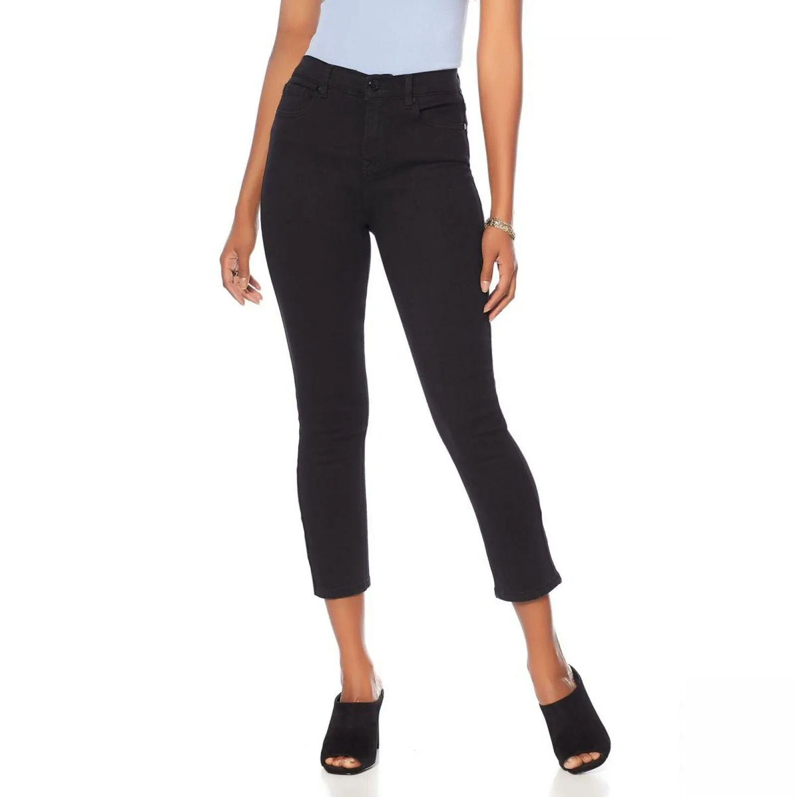 DG2 by Diane Gilman Women's Tall Virtual Stretch Cropped Skinny Jeans