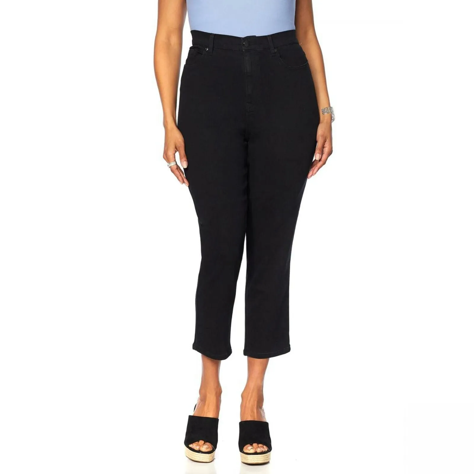 DG2 by Diane Gilman Women's Tall Virtual Stretch Cropped Skinny Jeans