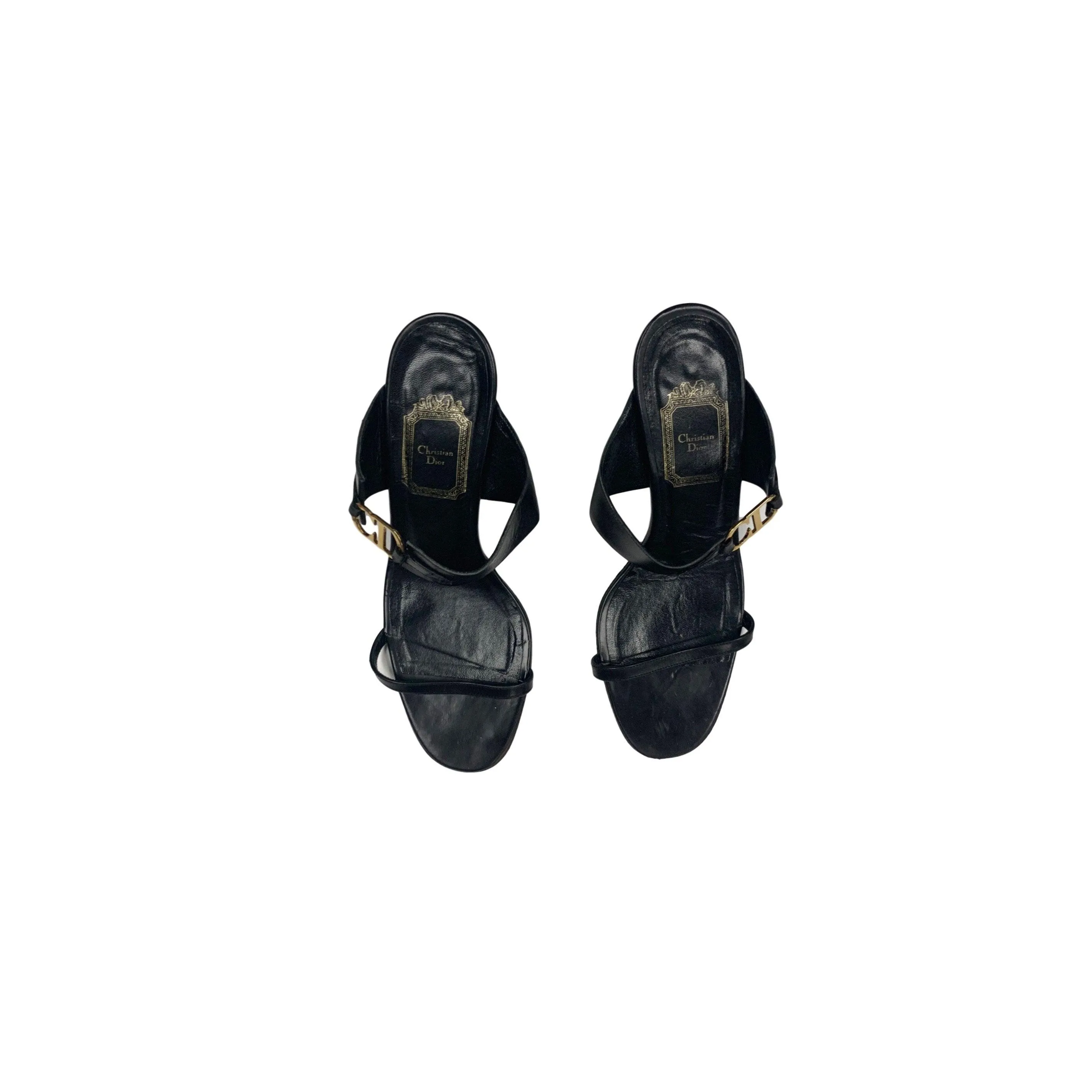 Dior Black CD Leather Heels