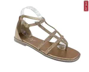 Diva Bling Flat Sandals bronze