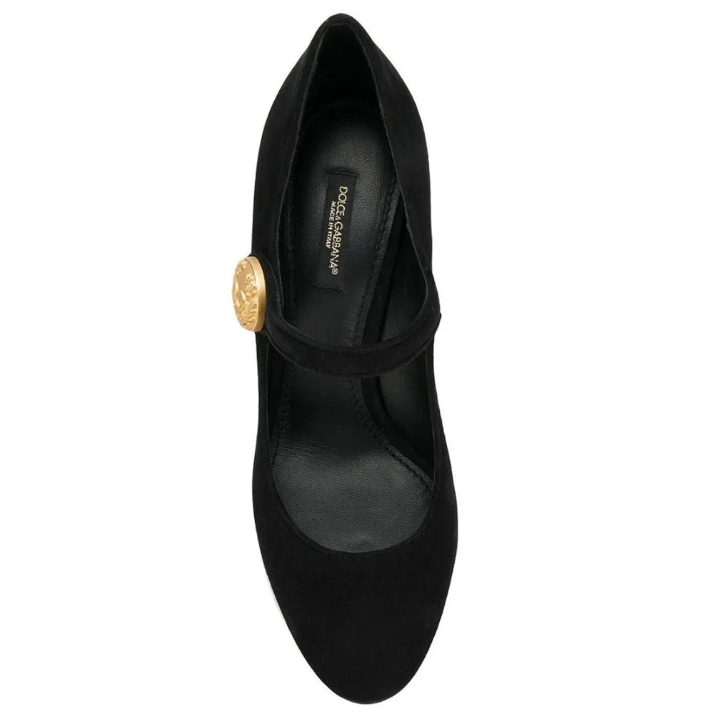 Dolce & Gabbana Black Calfskin Women Pump