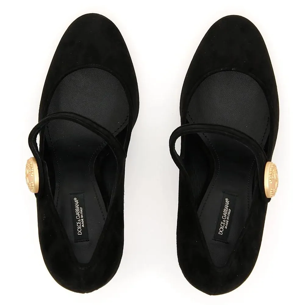 Dolce & Gabbana Black Calfskin Women Pump