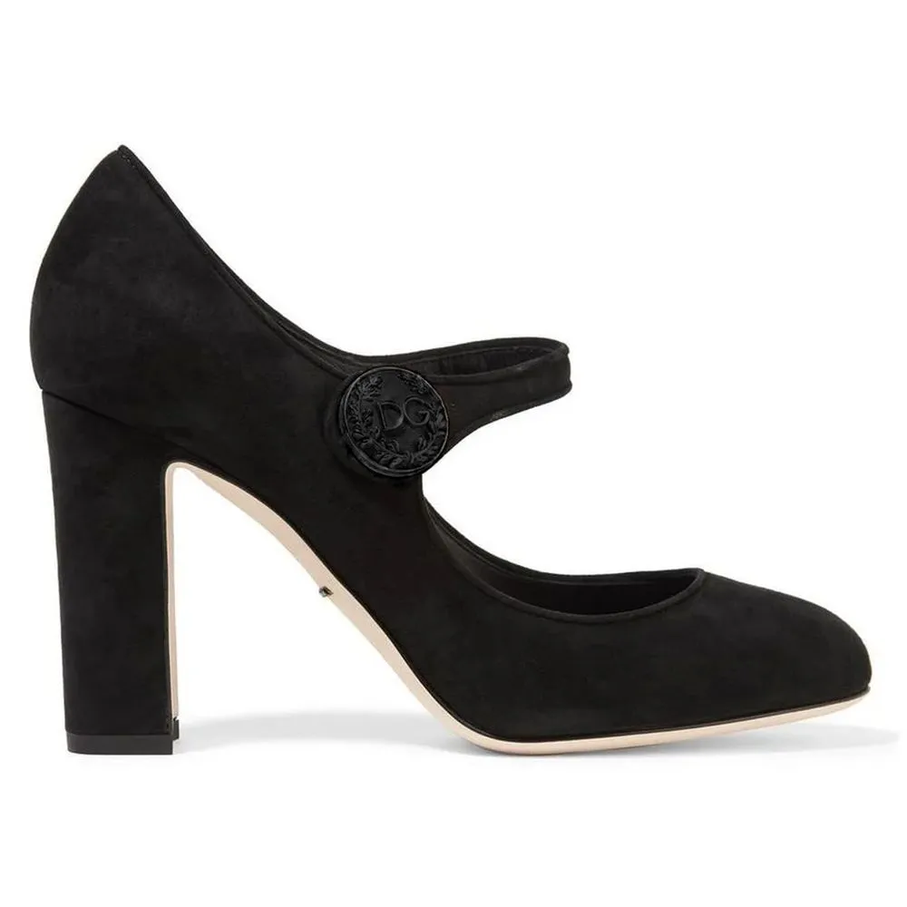 Dolce & Gabbana Black Calfskin Women Pump