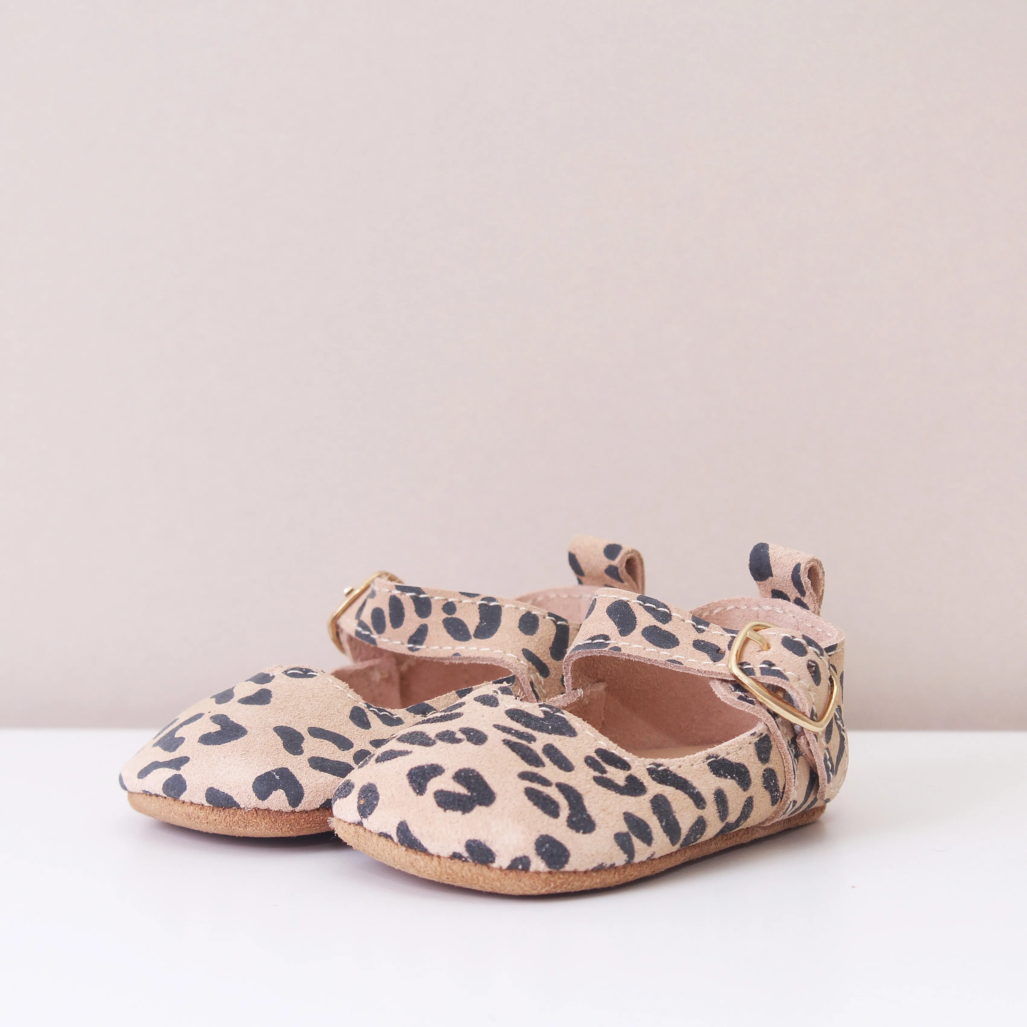 Dolly Leopard Print Mary Janes