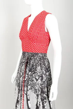 Dot Romper & Hostess Skirt Set