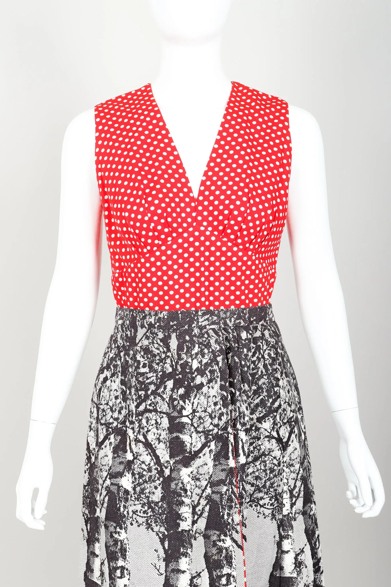 Dot Romper & Hostess Skirt Set