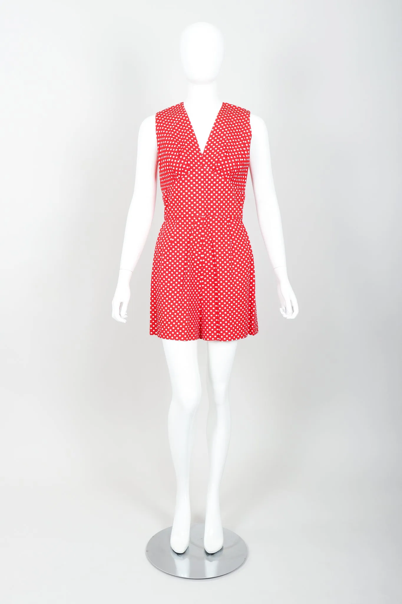 Dot Romper & Hostess Skirt Set