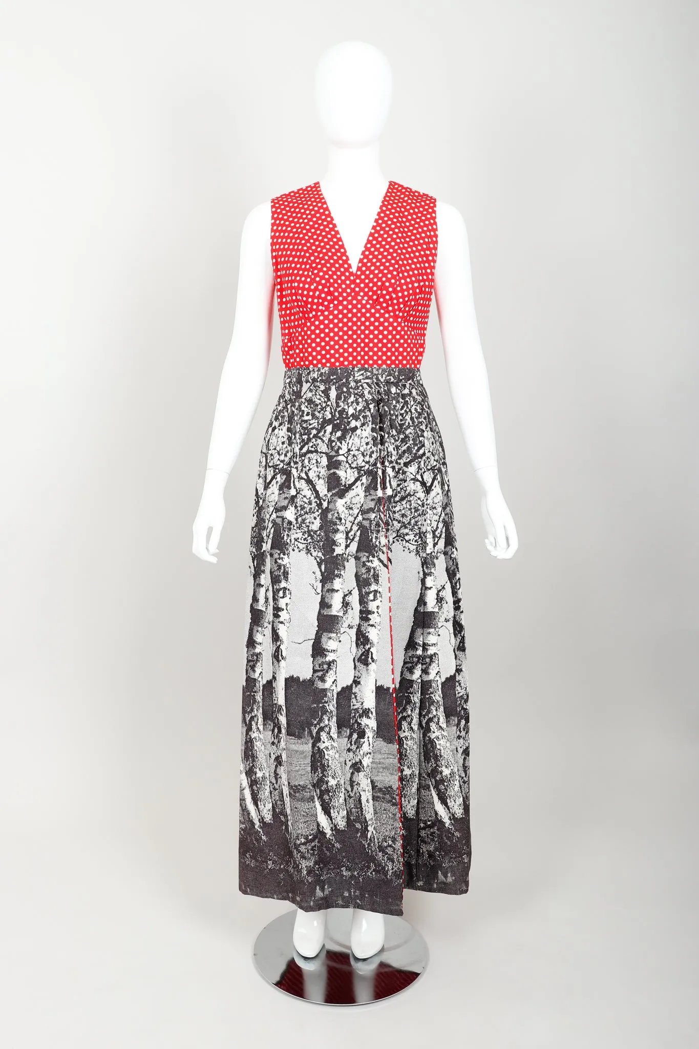 Dot Romper & Hostess Skirt Set