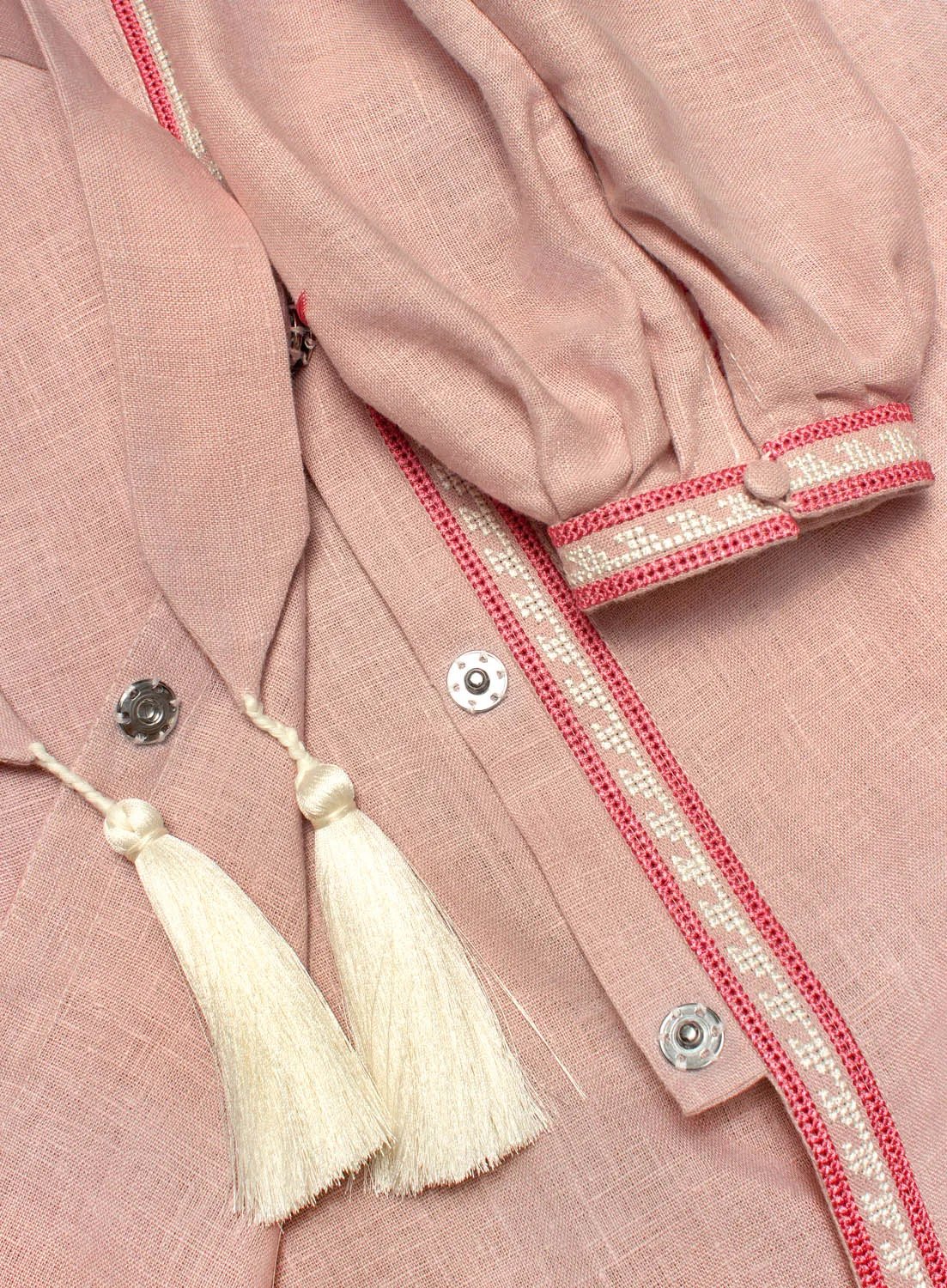 Dusty pink Kaftan with embroidery
