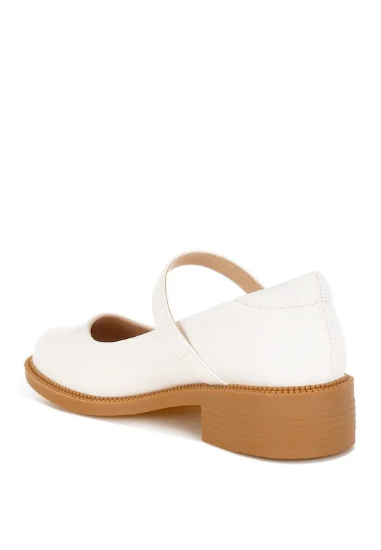 Ejeta Faux Leather Mary Jane Shoes